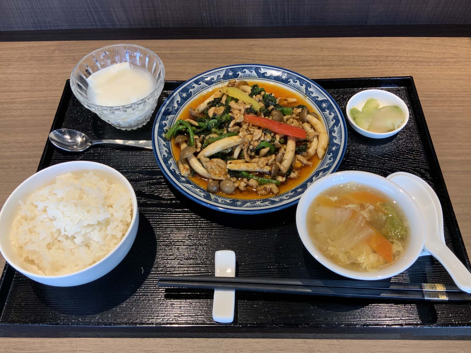 投稿についてもっと詳しく 2021年2月の月替わりランチ『菜の花と豚肉の豆豉(トウチー)炒め』