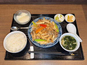 投稿についてもっと詳しく 2026年9月の月替わりランチ『茭白肉絲(マコモ筍と豚肉のオイスターソース炒め)』